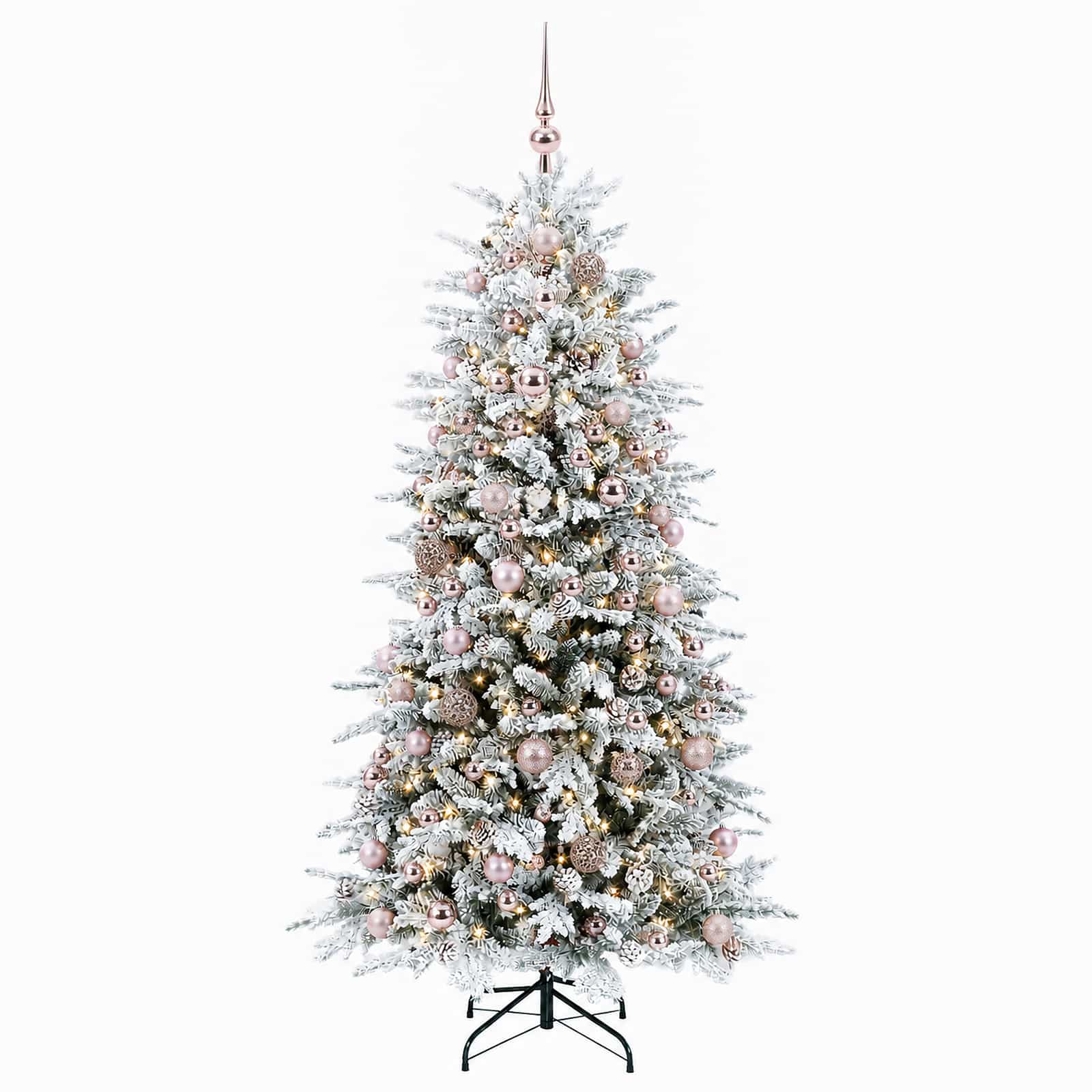 Umetno Zložljivo Božično Drevo 240 cm 300 LED Toplo bela