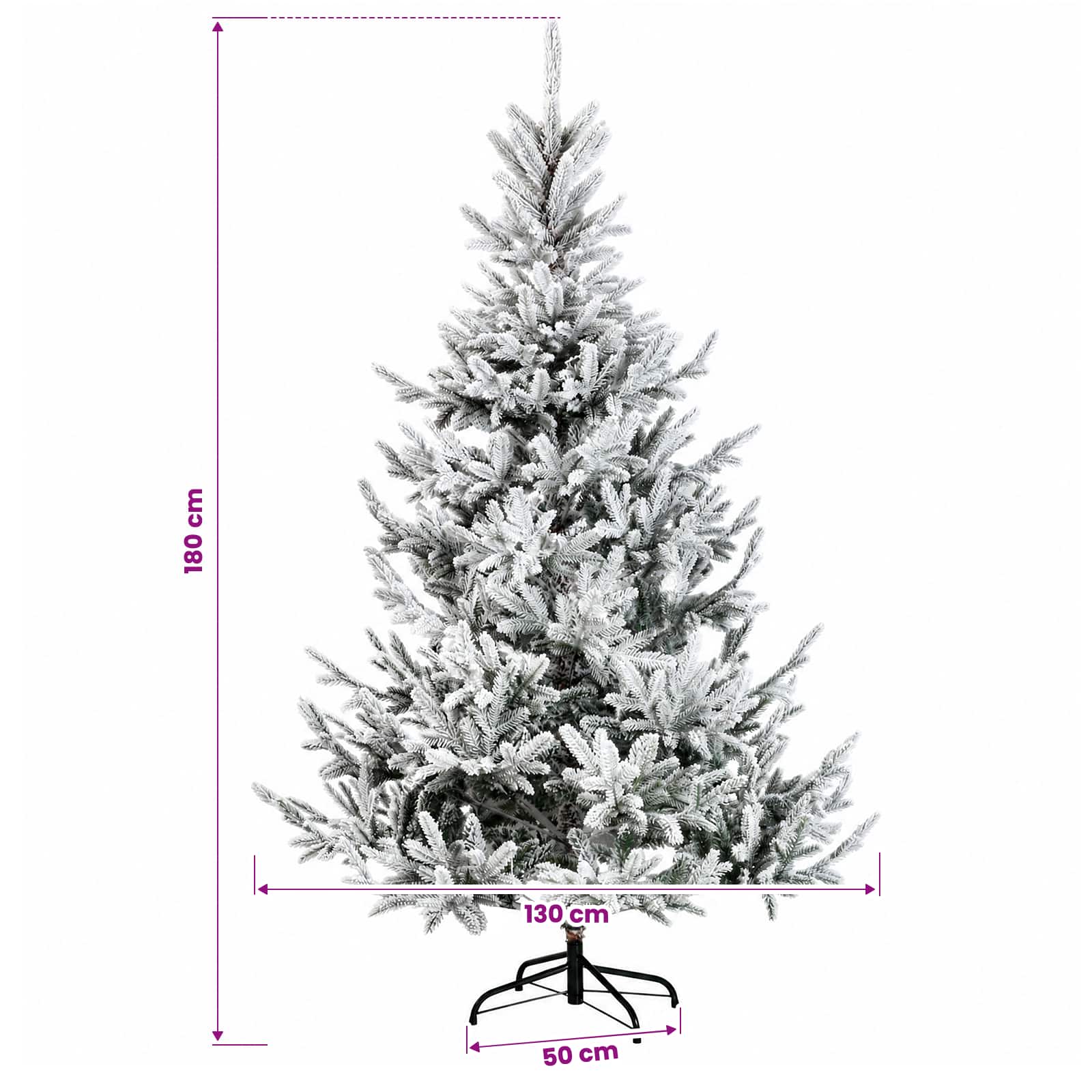 Umetna božična jelka z bučko 180 cm 300 LED Toplo bela