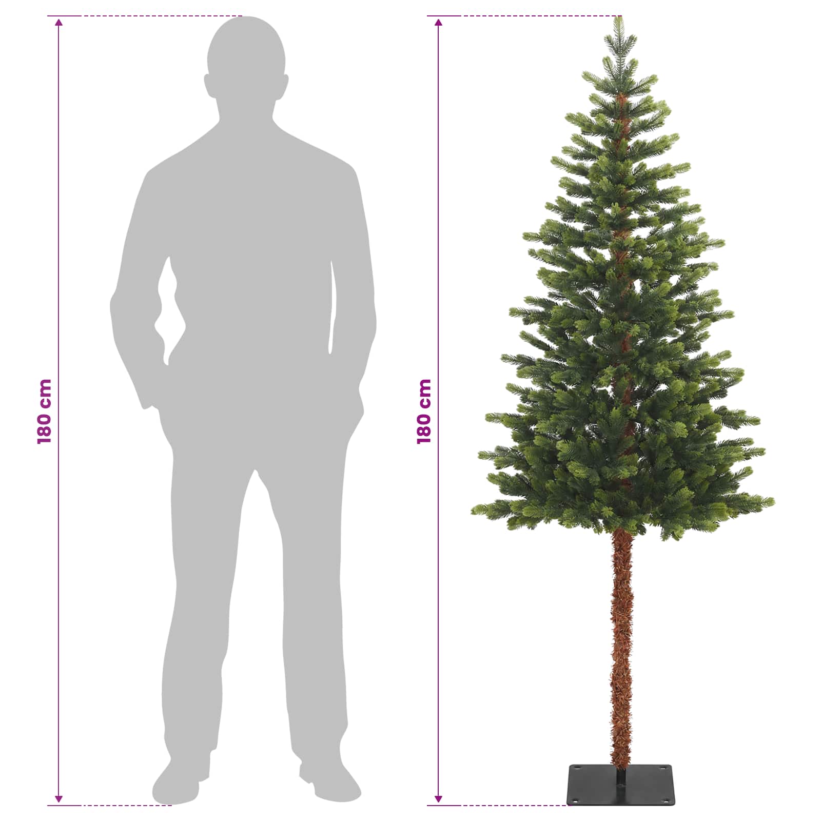 Umjetno božično drevo z okrasnimi kroglami 180 cm 300 LED