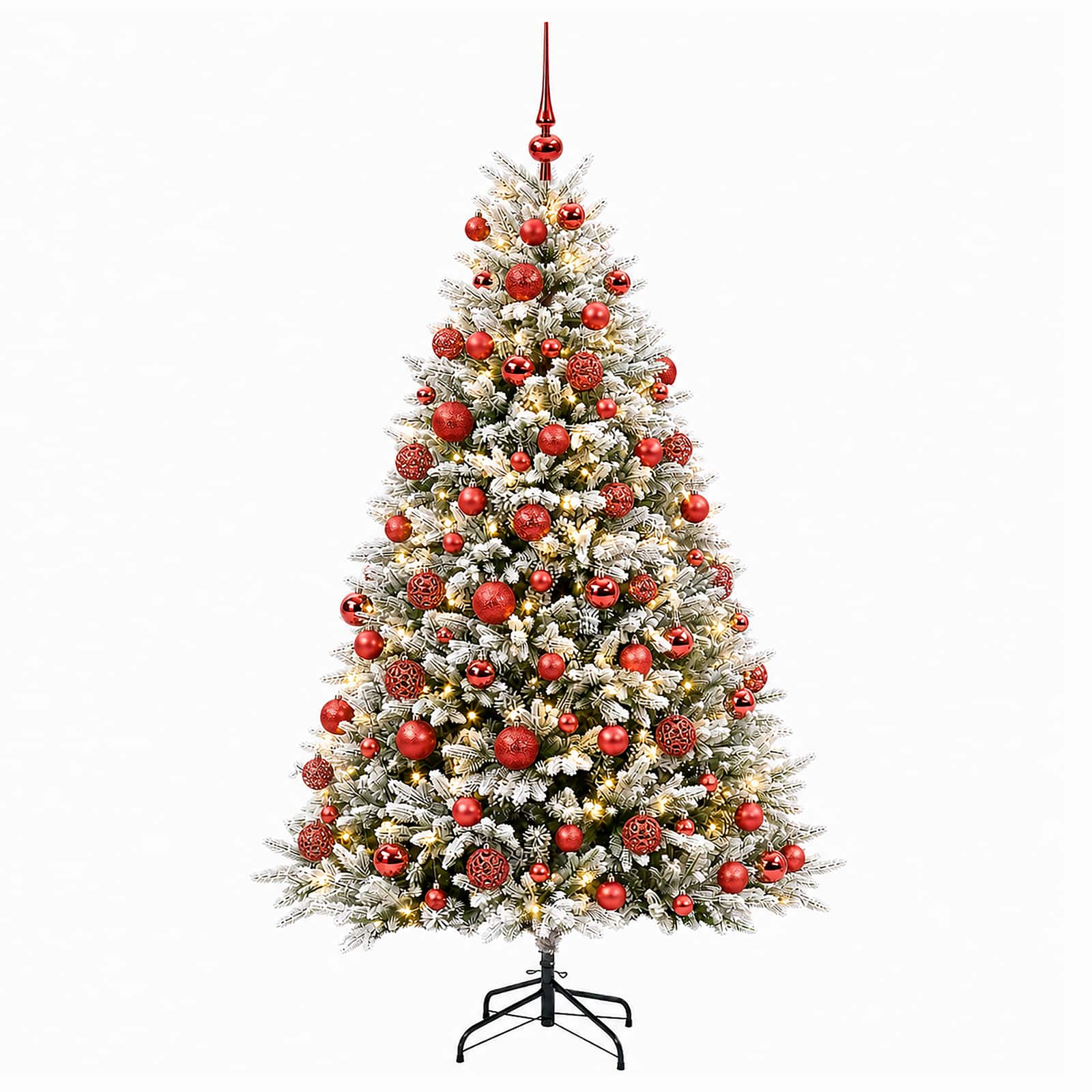 vidaXL Künstlicher Weihnachtsbaum mit Kugel 240 cm 300 LEDs – Bild 4