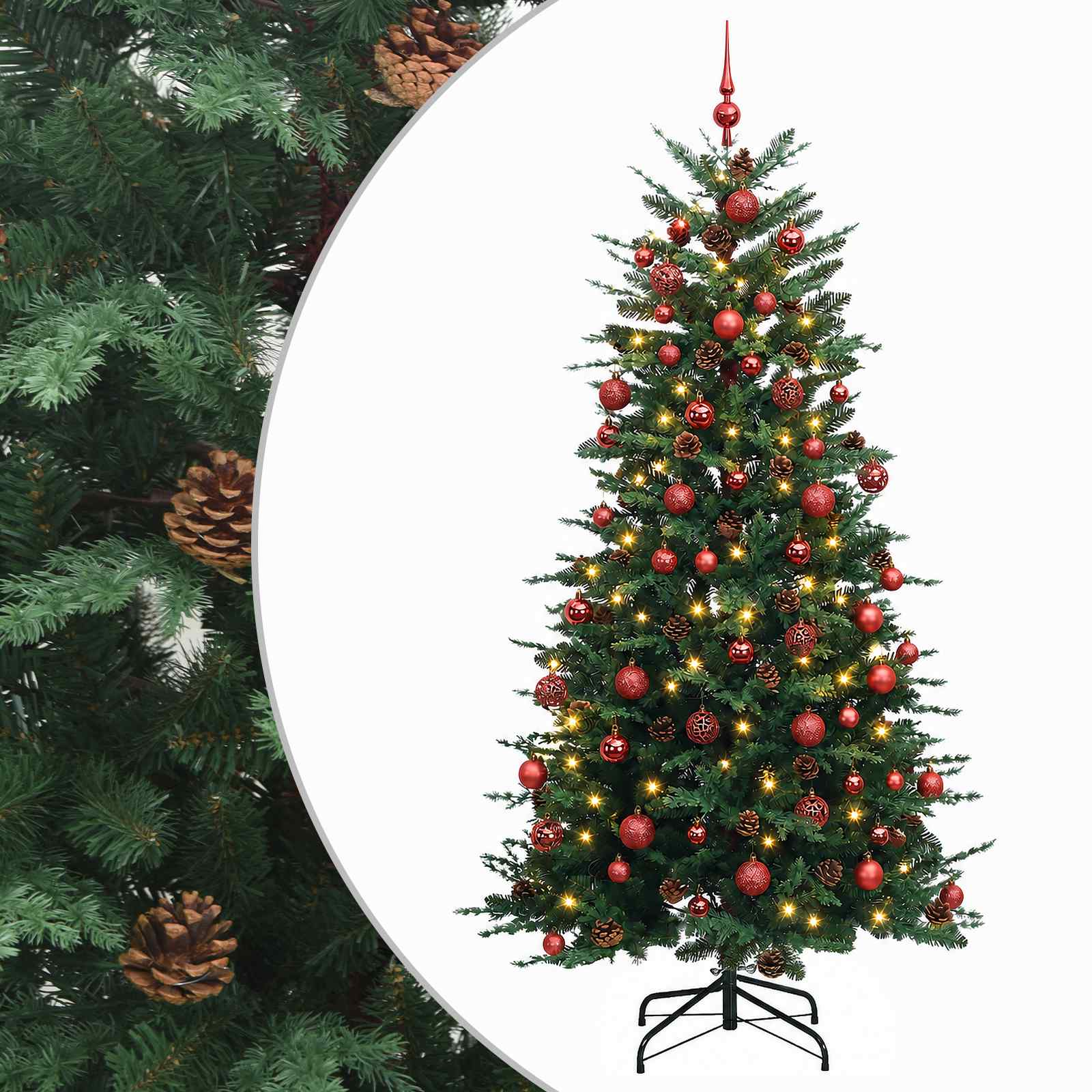 vidaXL Brad de Crăciun artificial cu ramuri articulare 240 cm