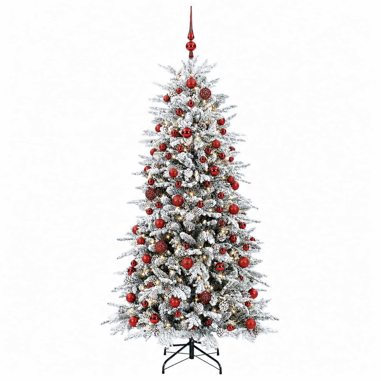 Umetno Zložljivo Božično Drevo 240 cm 300 LED Toplo bela