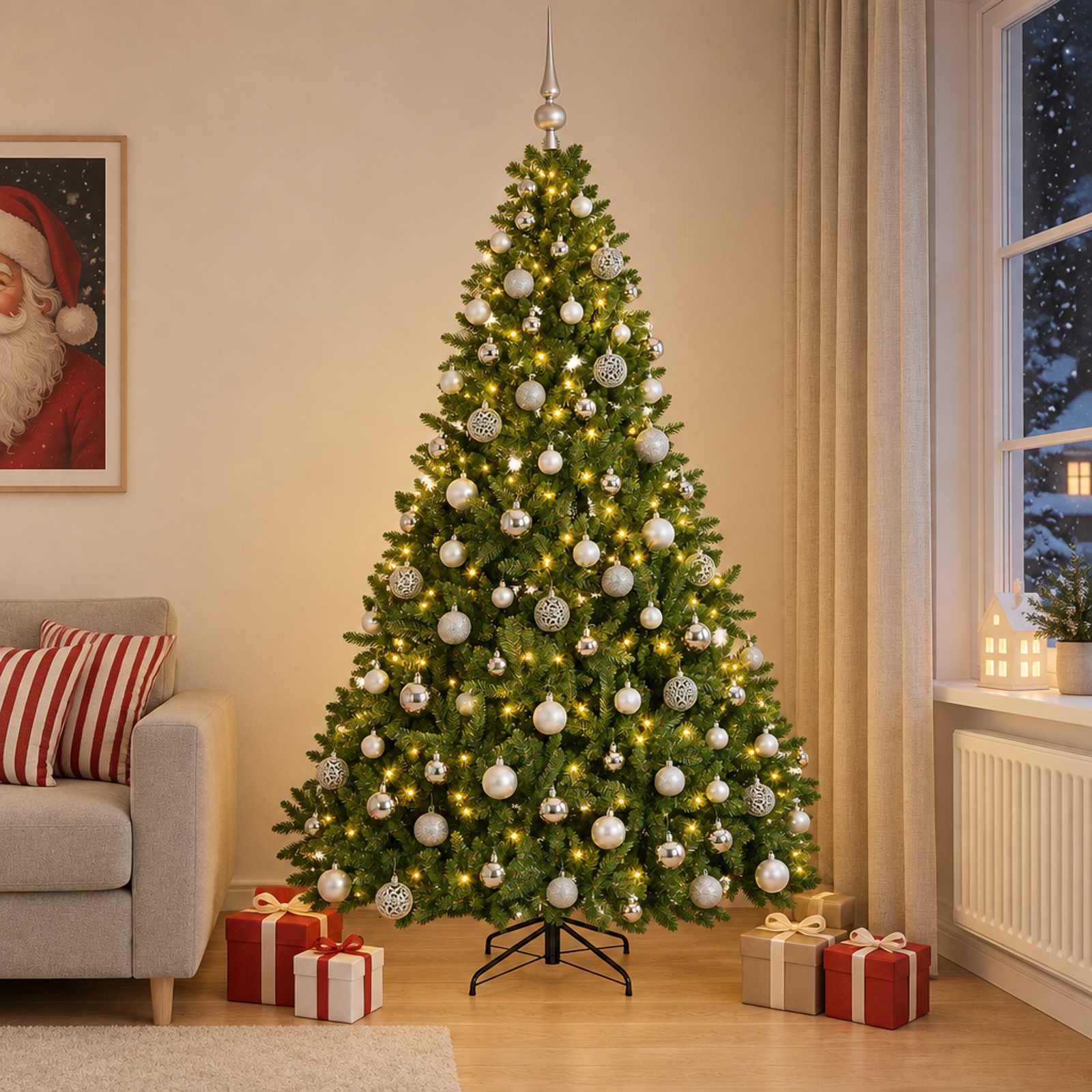 Artificial Christmas Tree with Baubles — photo 1 of 10