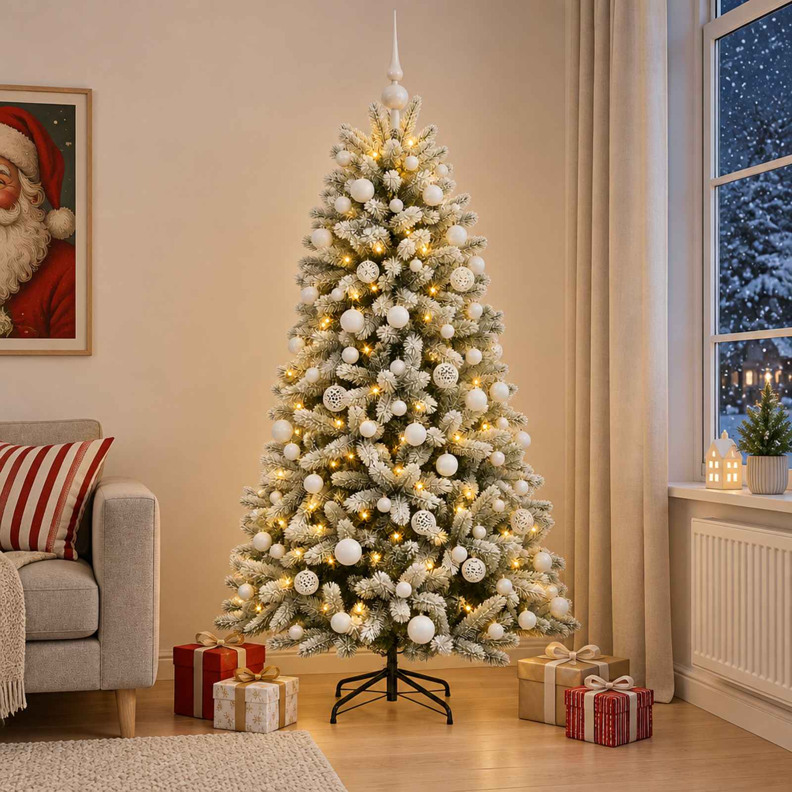 Artificial Christmas Tree with Bauble 300 LEDs — photo 1 of 10