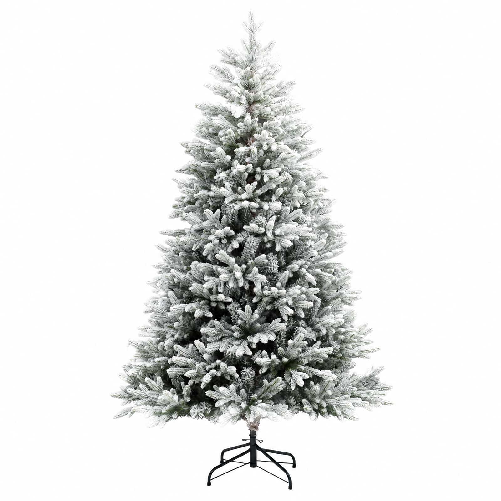 Umjetno božično drevo z okrasnimi kroglami 210 cm 300 LED