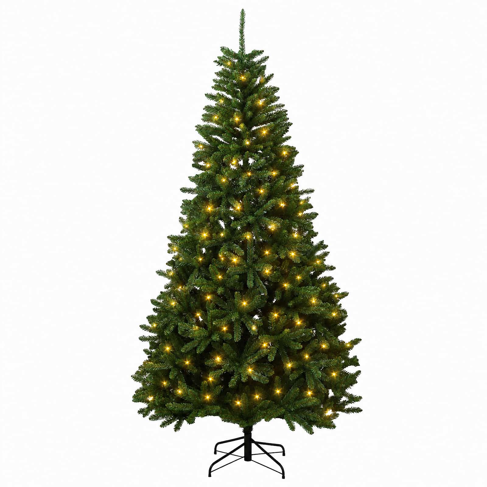 Umetno Zložljivo Božično Drevo 270 cm 600 LED Toplo bela