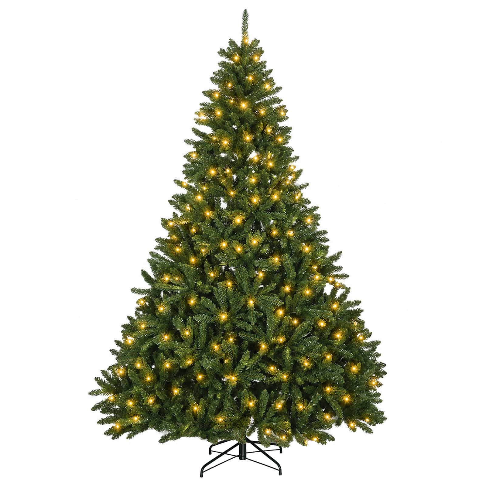 vidaXL Kunstmatige Inklapbare Kerstboom 300 cm 300 LED's Warmwit groen, foto 4