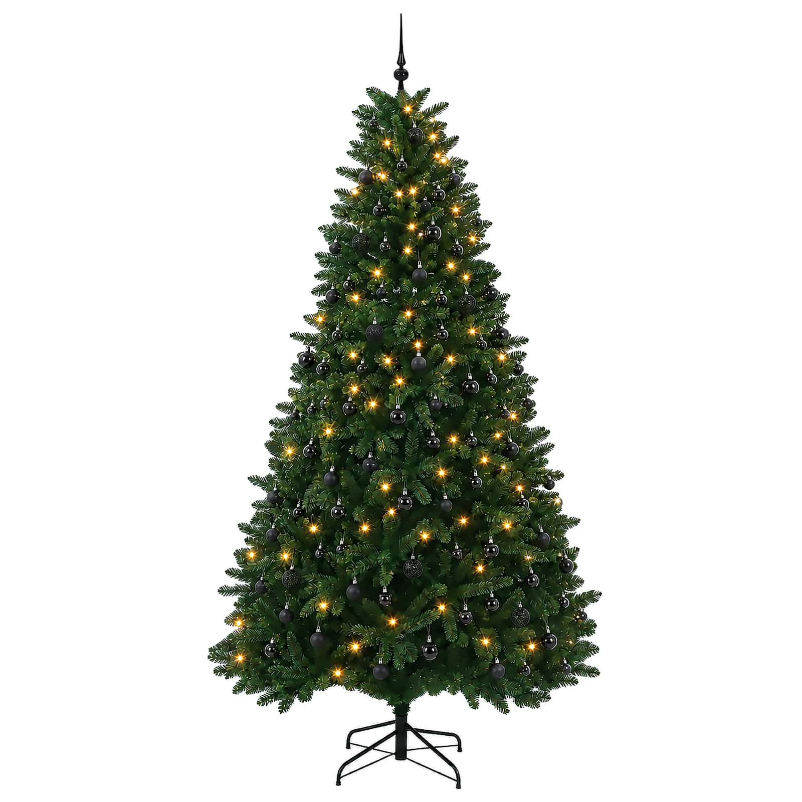 Umetno božično drevesce, srednje zeleno, z bunkicami 300 cm