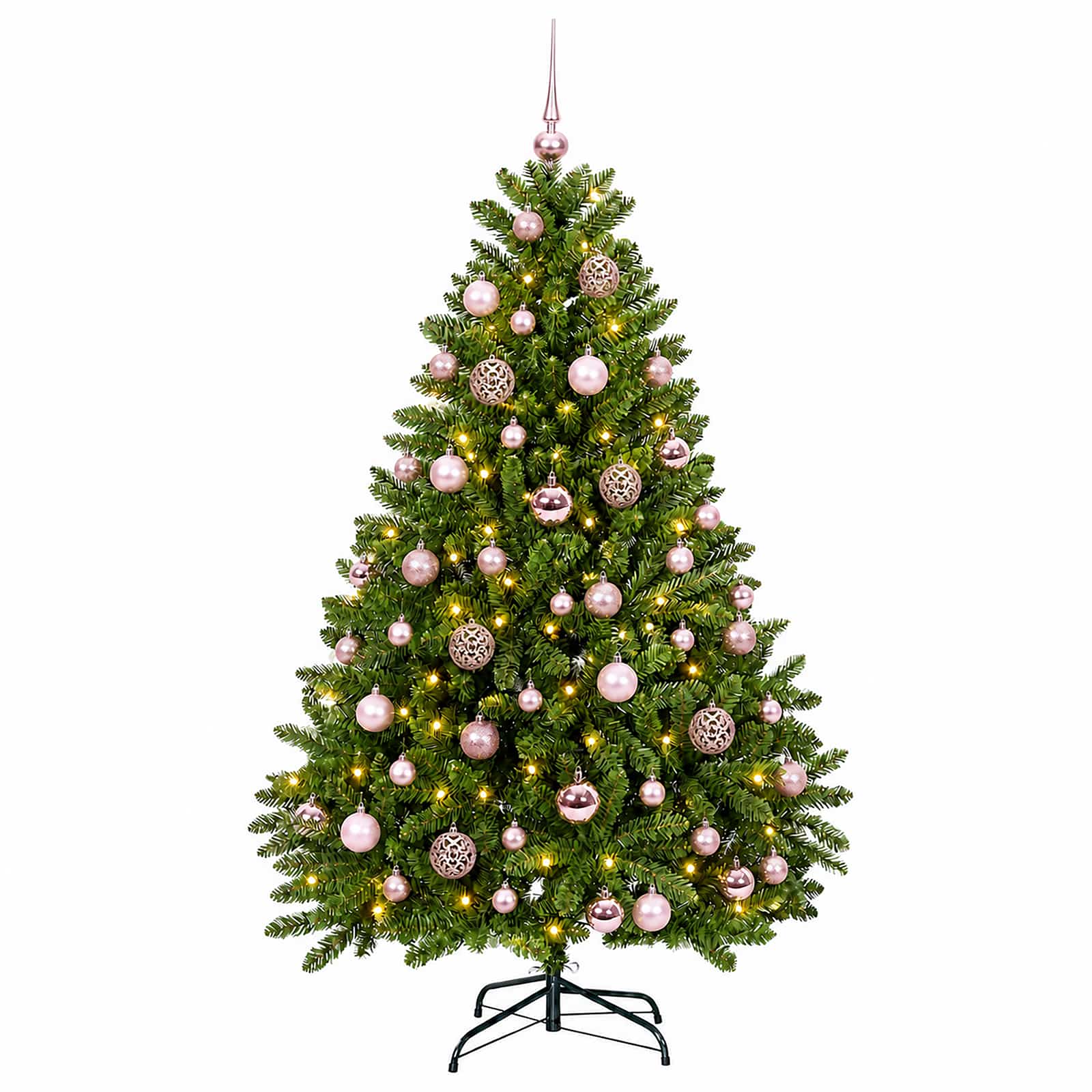 Umetno božično drevesce, svetlo zeleno, z božično kroglo 270 cm