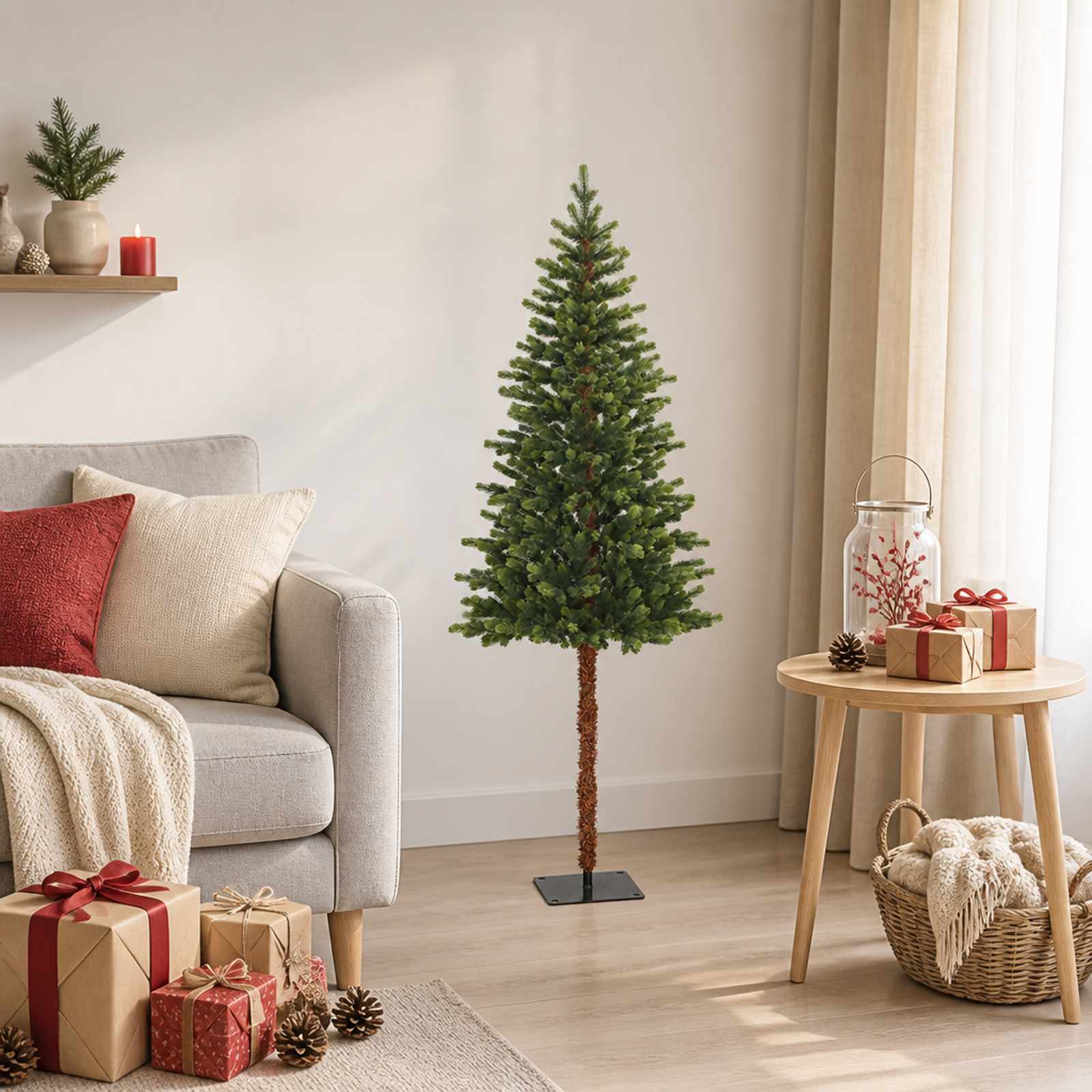 vidaXL Kunstigt Hinged Juletræ 150 cm PVC og metal Grøn