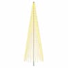 vidaXL LED j&otilde;ulupuu 485 cm 1632 LED-i Soe valge Raud Must