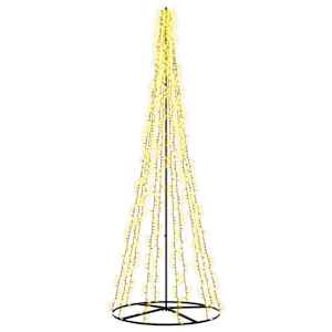 vidaXL LED j&otilde;ulupuu 285 cm 1550 LED-i Soe valge Teras Must