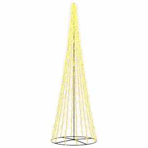vidaXL LED j&otilde;ulupuu 485 cm 3000 LED-i Soe valge Teras Must