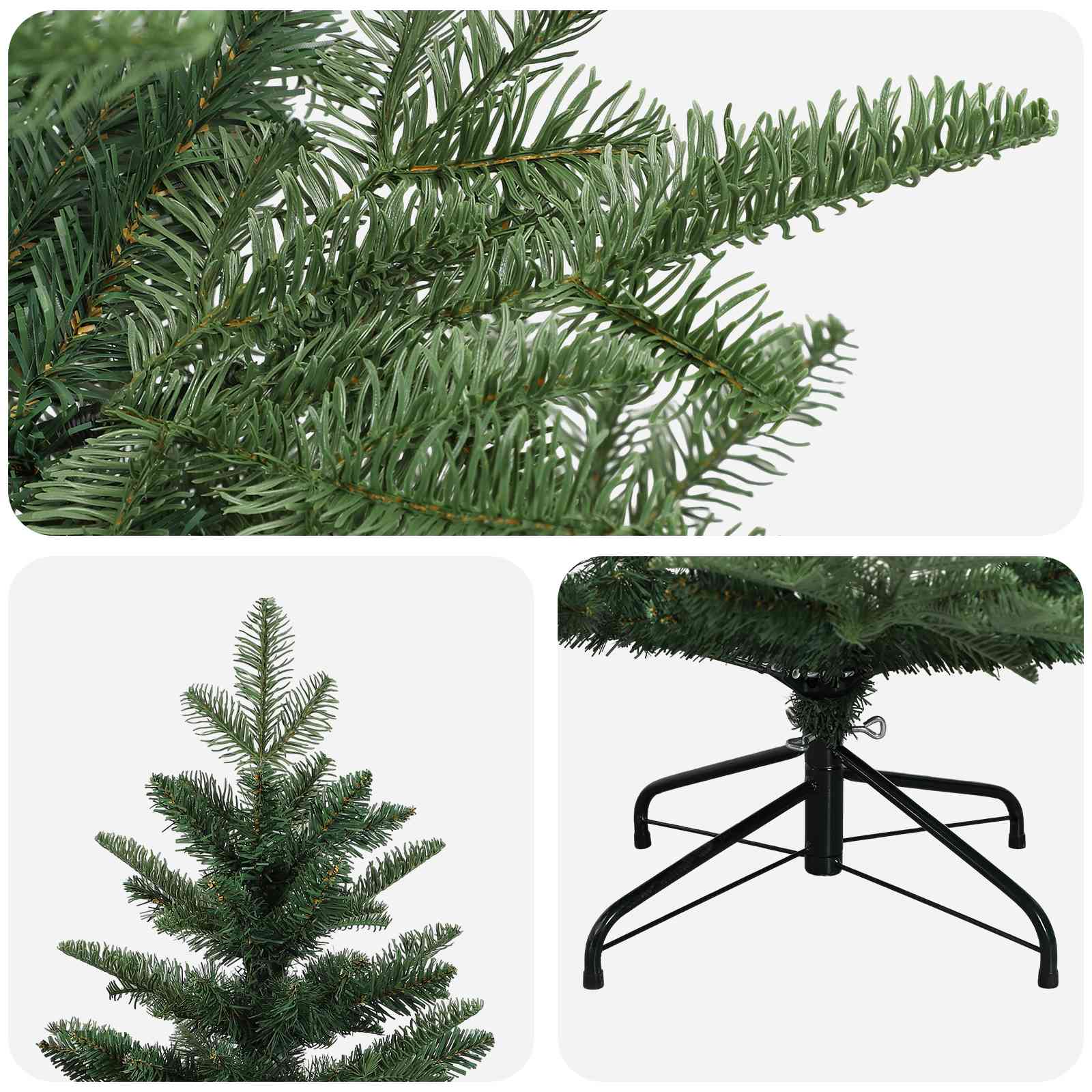 Umetno Zložljivo Božično Drevo 150 cm PE in PVC Zelena