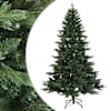 vidaXL Kunstlik kokkupandav j&otilde;ulupuu 120 cm PVC ja metall Roheline