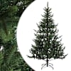 vidaXL Kunstlik kokkupandav j&otilde;ulupuu 120 cm PVC ja metall Roheline