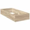 vidaXL Voodiraam reguleeritavale voodip&otilde;hjale Sonoma tamm 90 x 190 cm