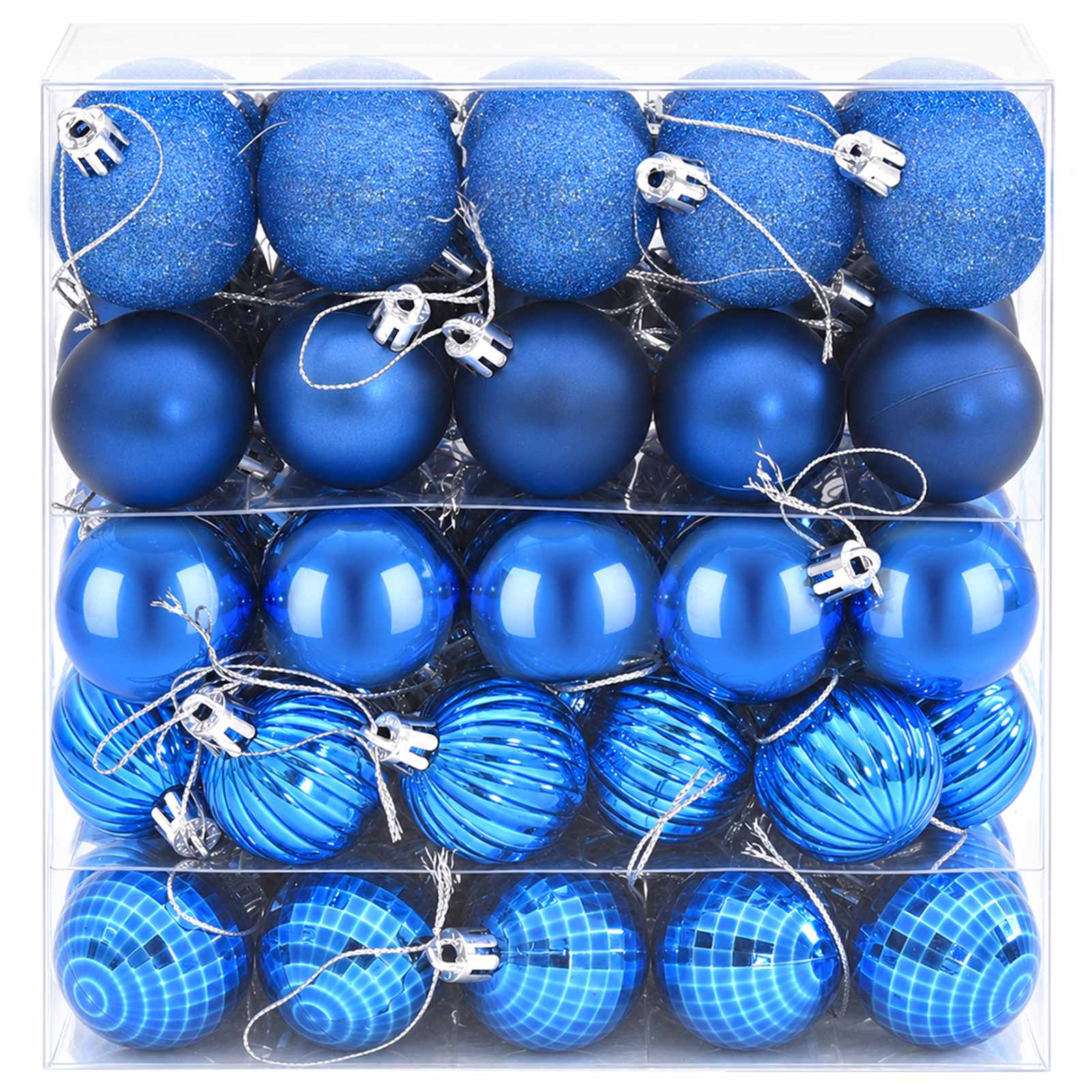 vidaXL Kerstballen set 100 st Blauw 4 cm Polystyreen, foto 2