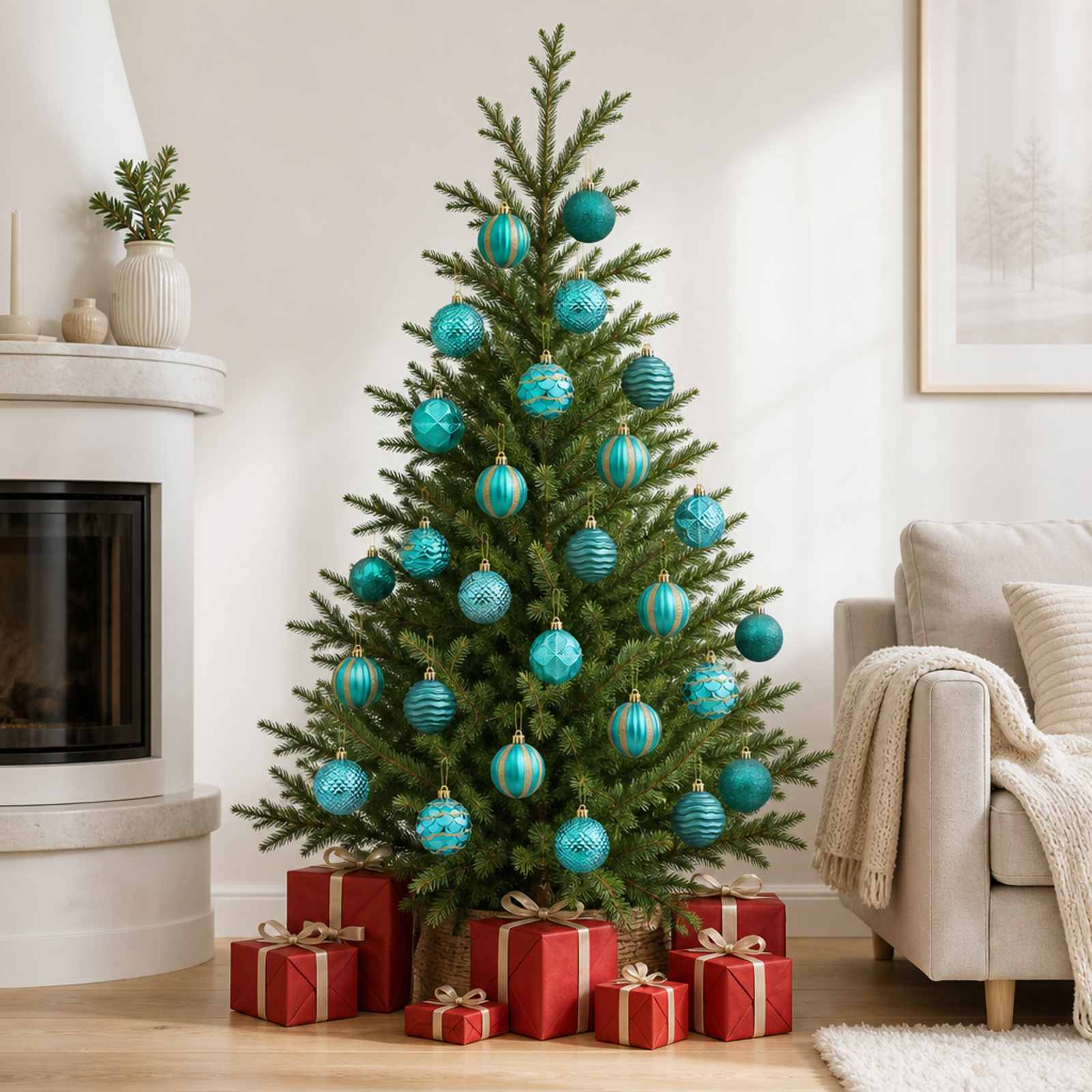vidaXL Julekuglesæt 36 stk. Grøn 6 cm Polystyren