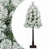 vidaXL Kunstlik kokkupandav j&otilde;ulupuu 120 cm PVC ja metall