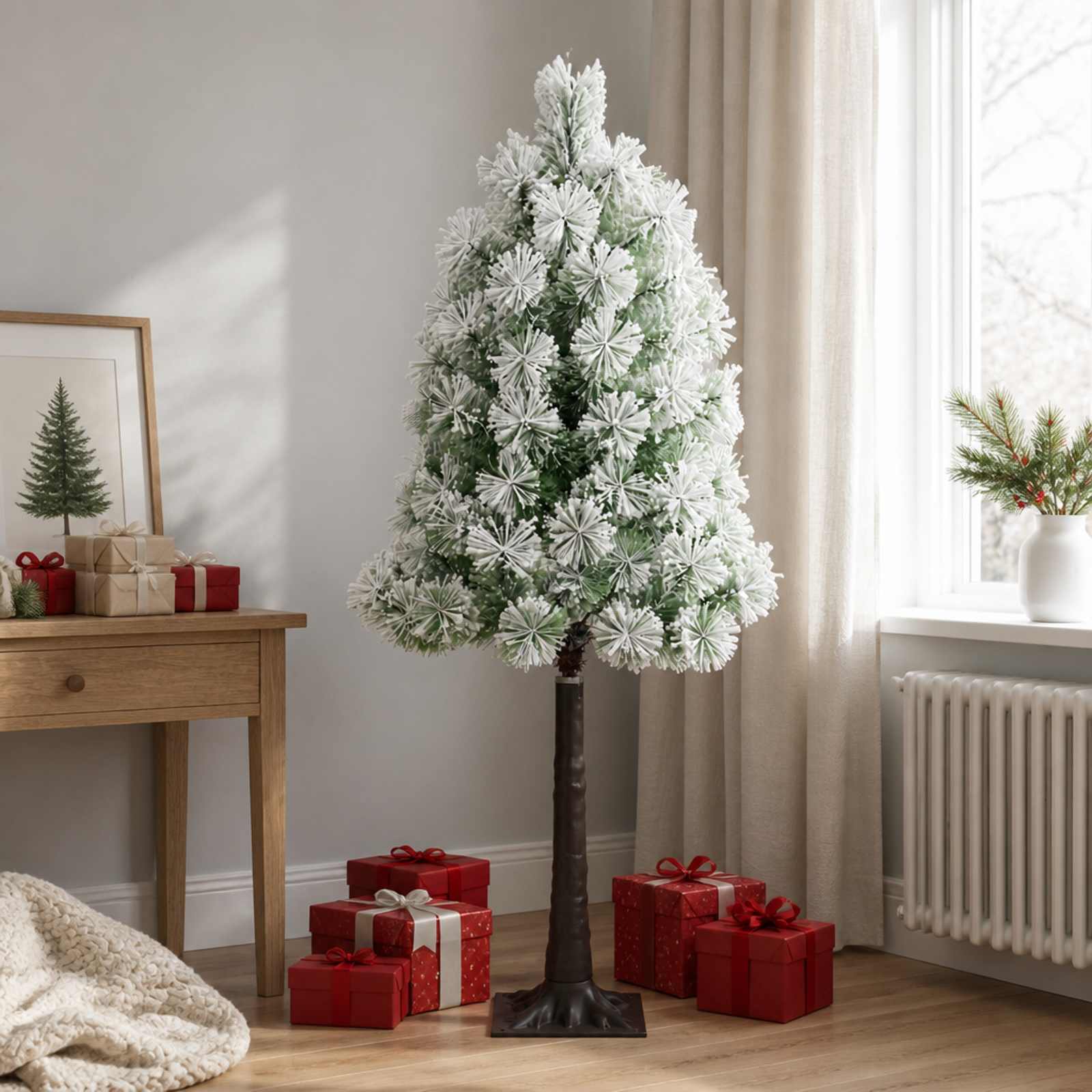 Umetno Zložljivo Božično Drevo 180 cm PVC in kovina