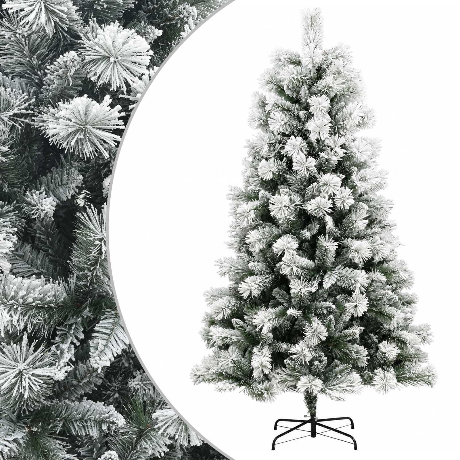 vidaXL Umelý Sklápací Vianočný Stromček 150 cm PVC a kov