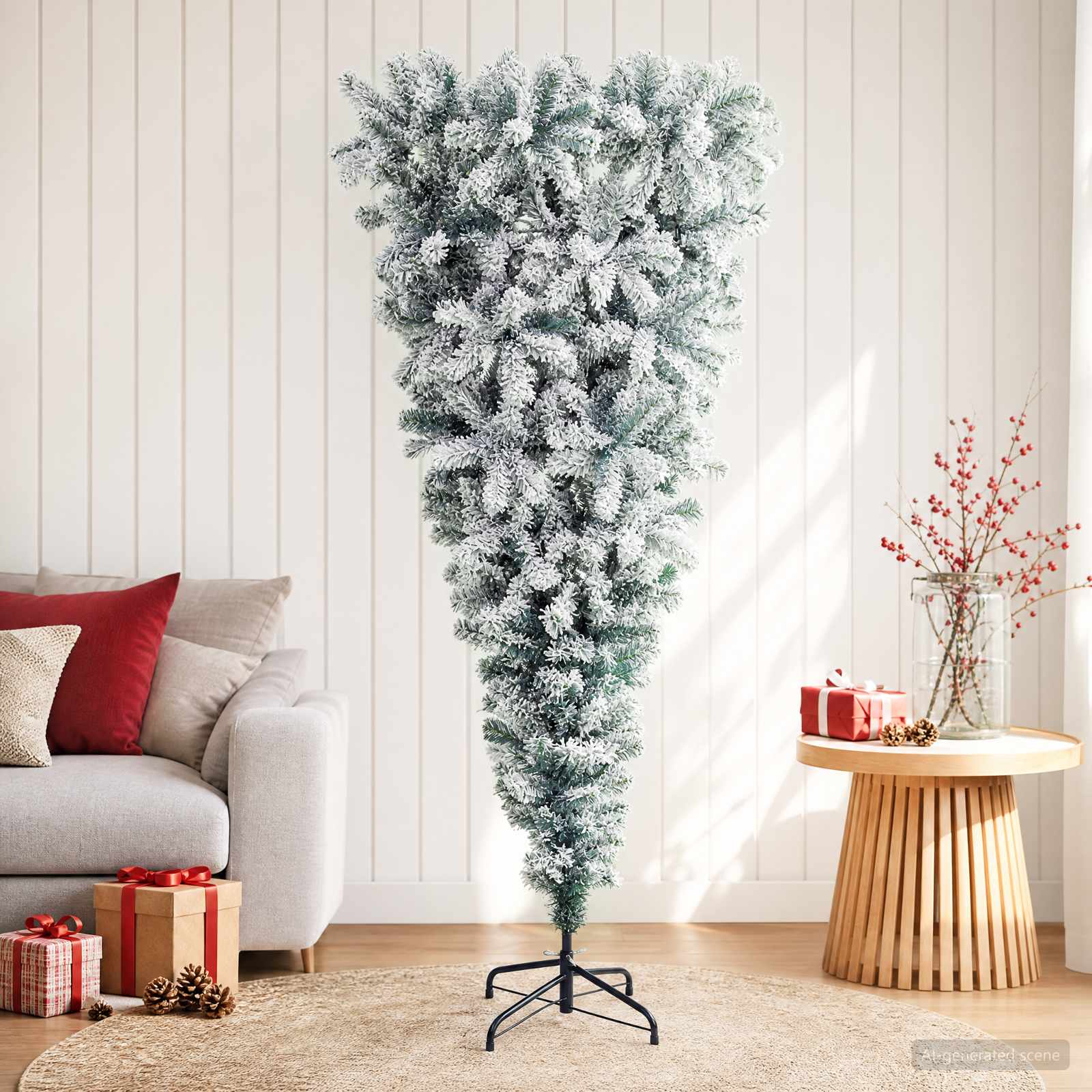 Upside down Artificial Christmas Tree