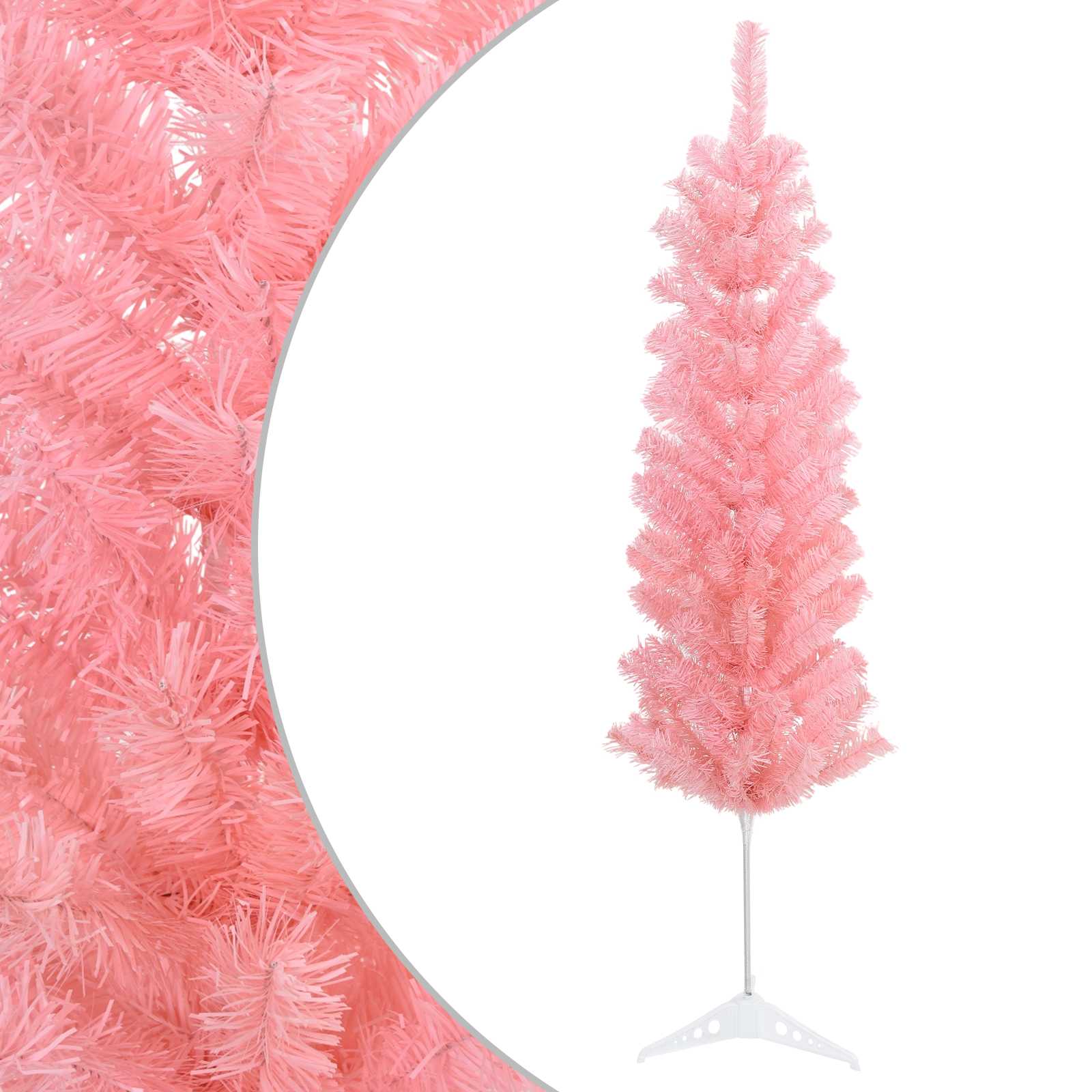 Umetno vitko božično drevo 120 cm PVC in jeklo Roza