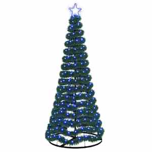 vidaXL LED-tulede ja alusega karrast j&otilde;ulupuu EKENAS 180 cm 220 LED-i