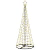 vidaXL Alusega spiraalne LED-j&otilde;ulupuu EKENAS 180 cm 220 LED-i
