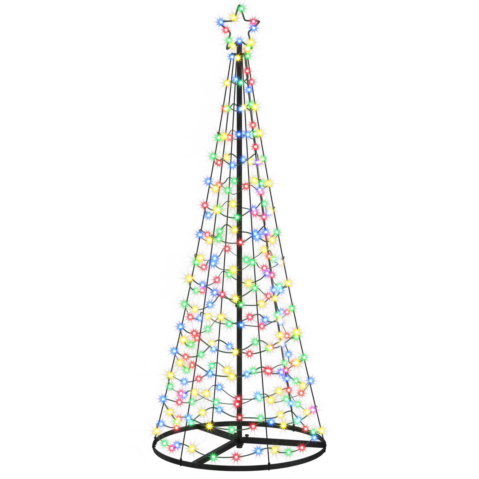 vidaXL Špirálový LED vianočný stromček s podstavcom EKENAS 180 cm