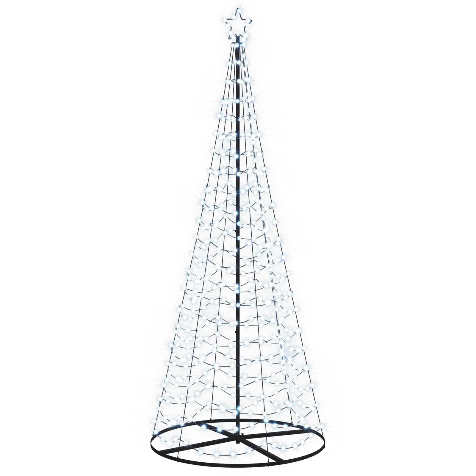 vidaXL Špirálový LED vianočný stromček s podstavcom EKENAS 250 cm