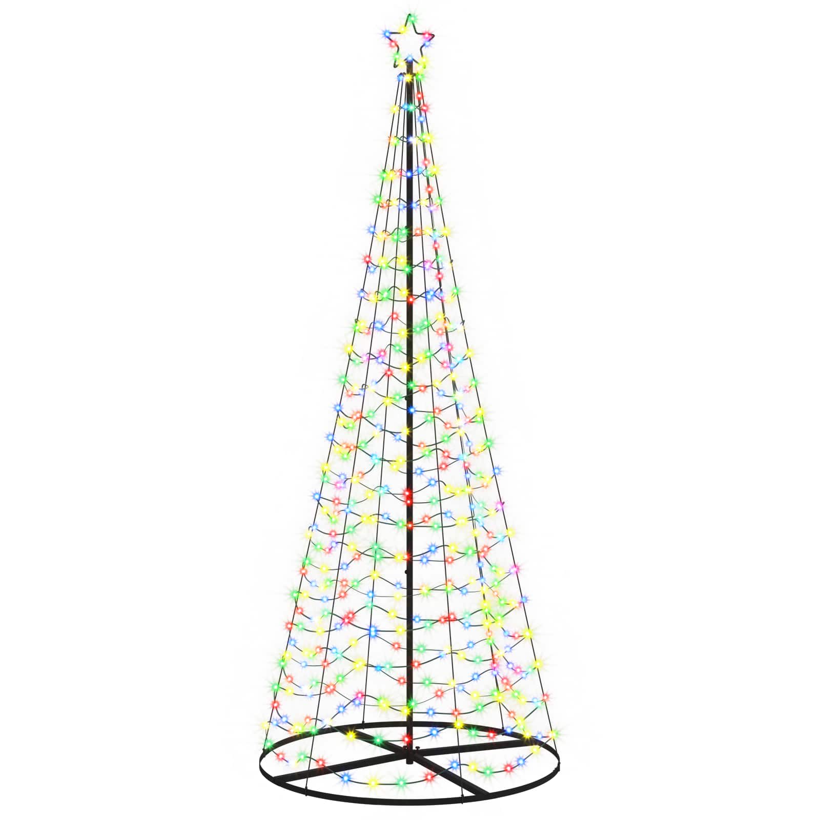 vidaXL Špirálový LED vianočný stromček s podstavcom EKENAS 250 cm