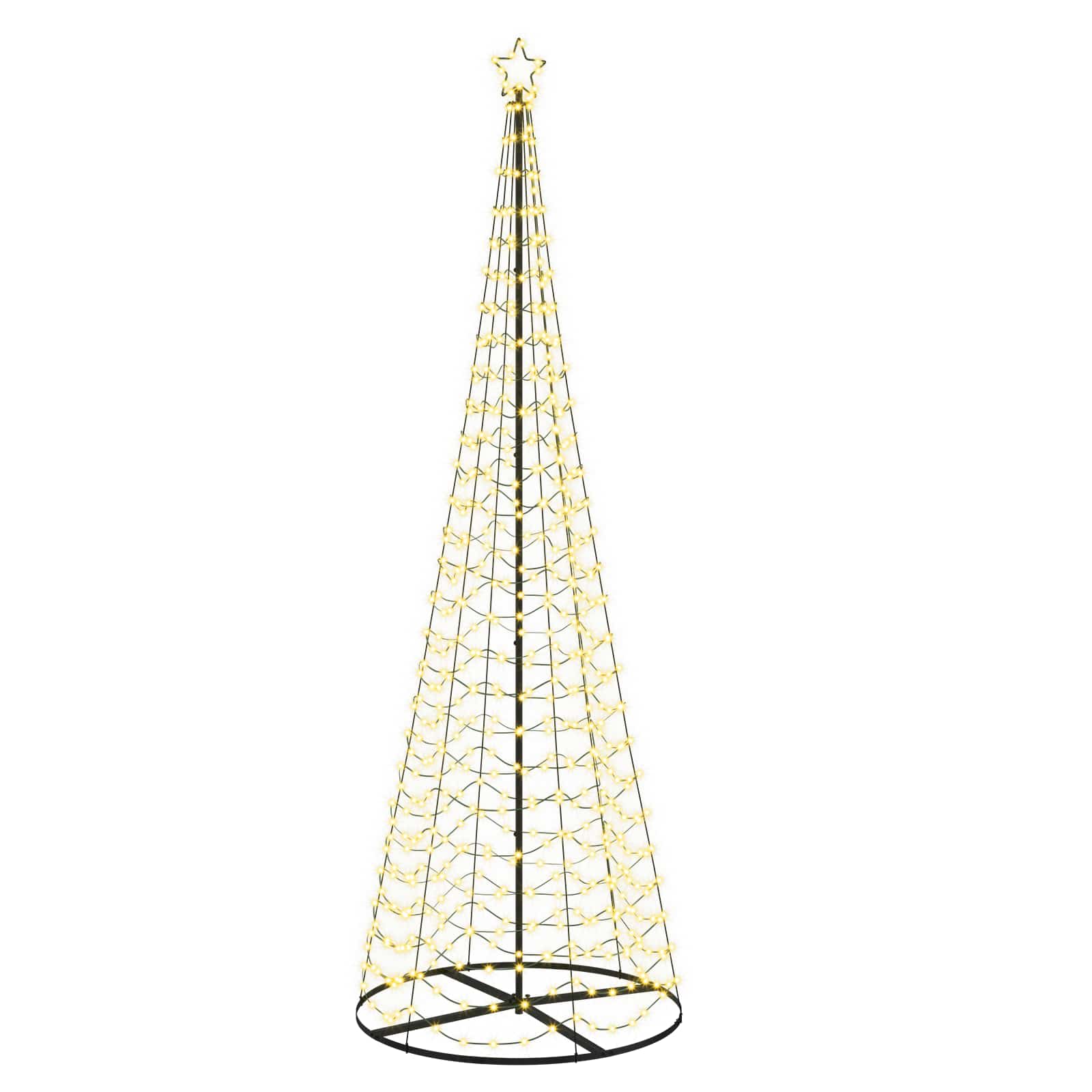 vidaXL Špirálový LED vianočný stromček s podstavcom EKENAS 300 cm