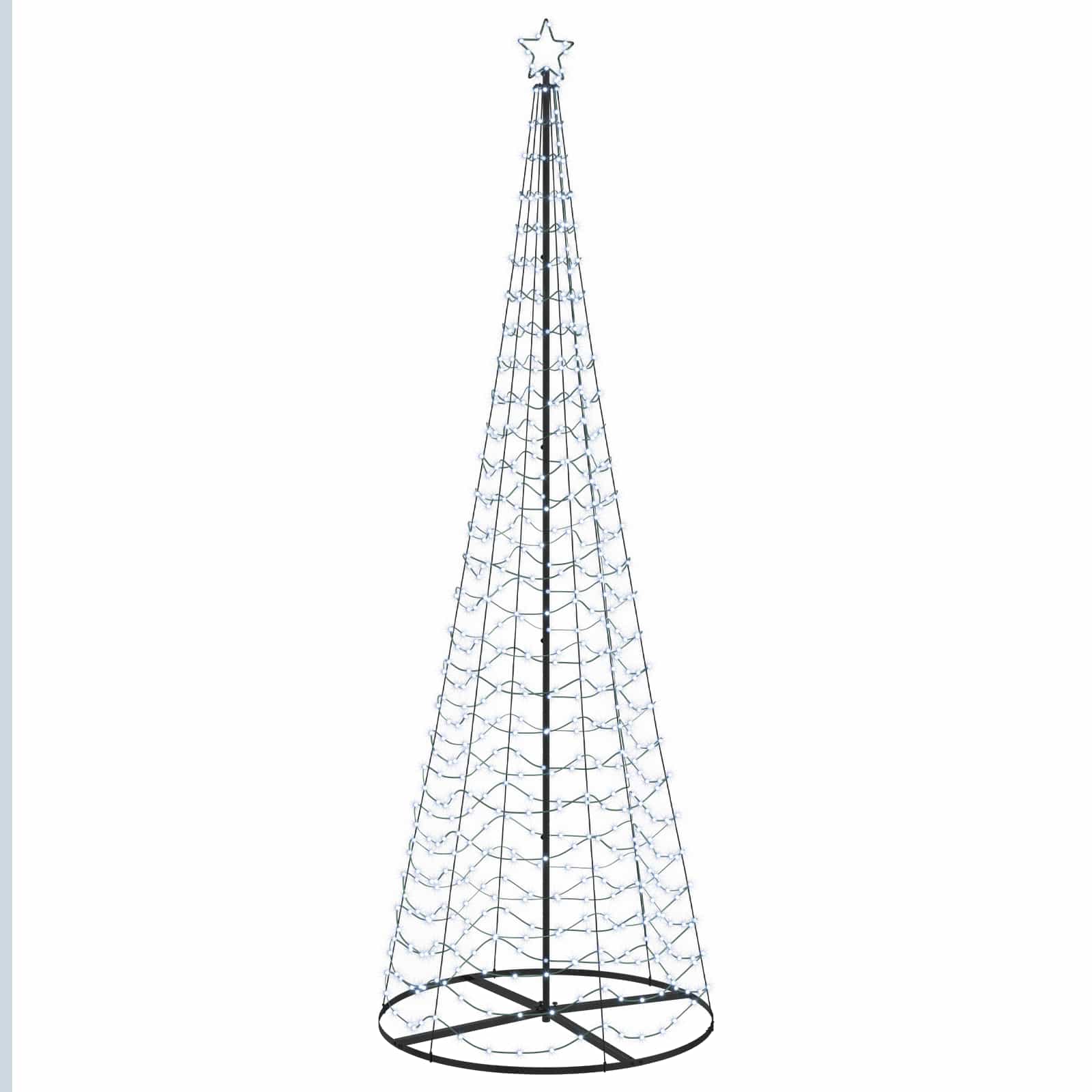 vidaXL Špirálový LED vianočný stromček s podstavcom EKENAS 300 cm