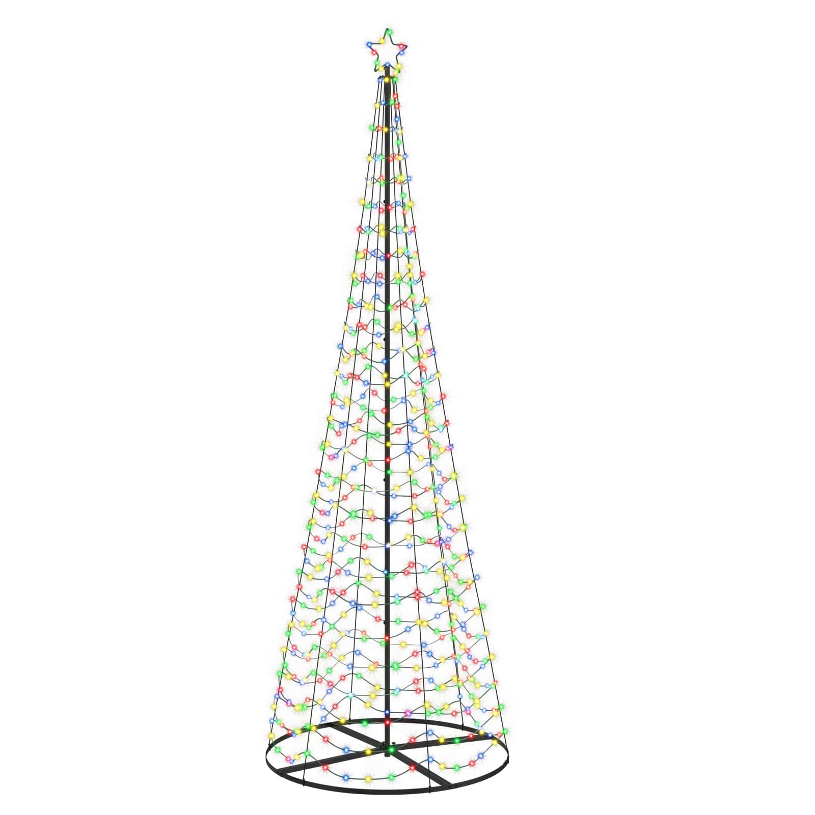 vidaXL Špirálový LED vianočný stromček s podstavcom EKENAS 300 cm