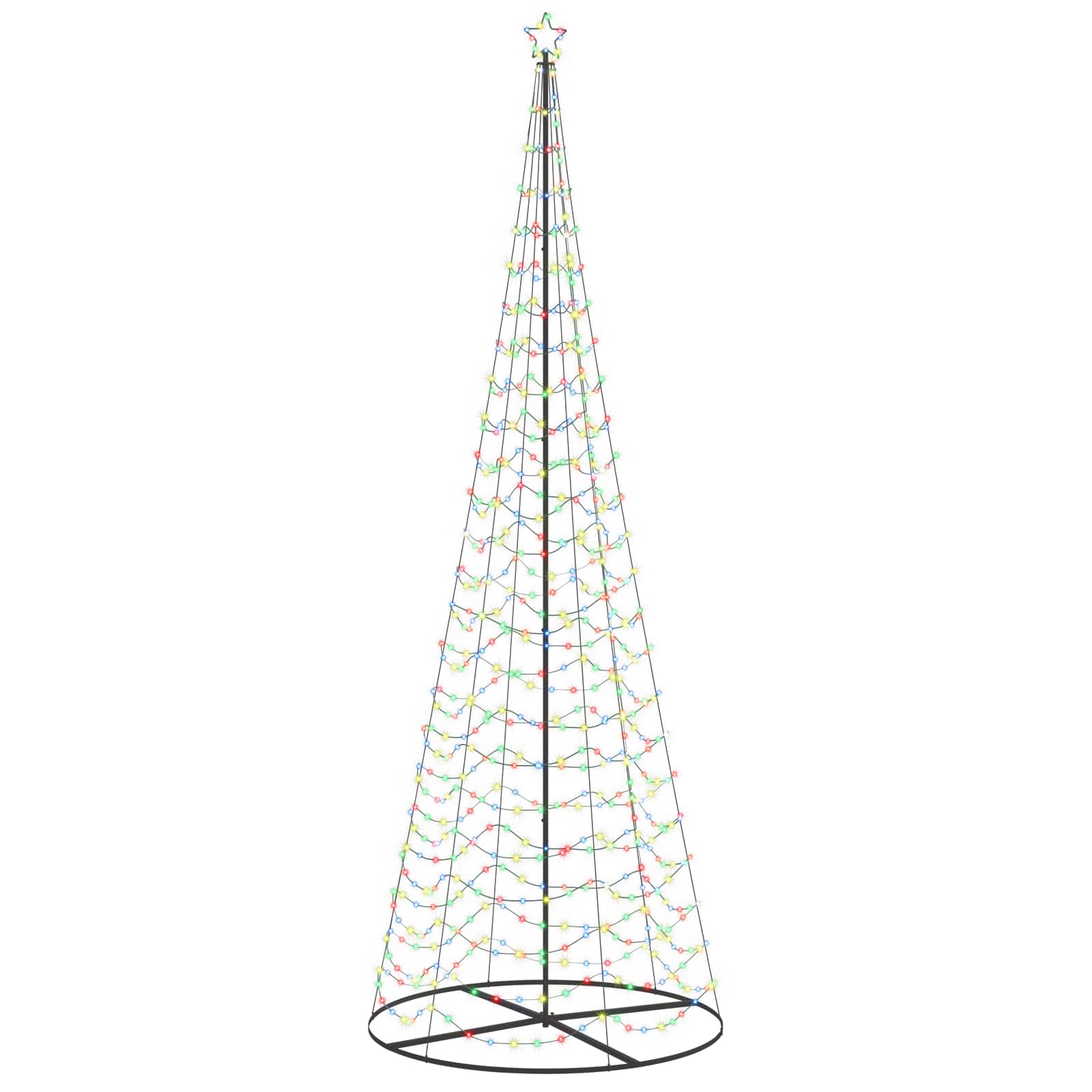 Spiralna LED novoletna jelka s podstavkom EKENAS 400 cm 588 LED