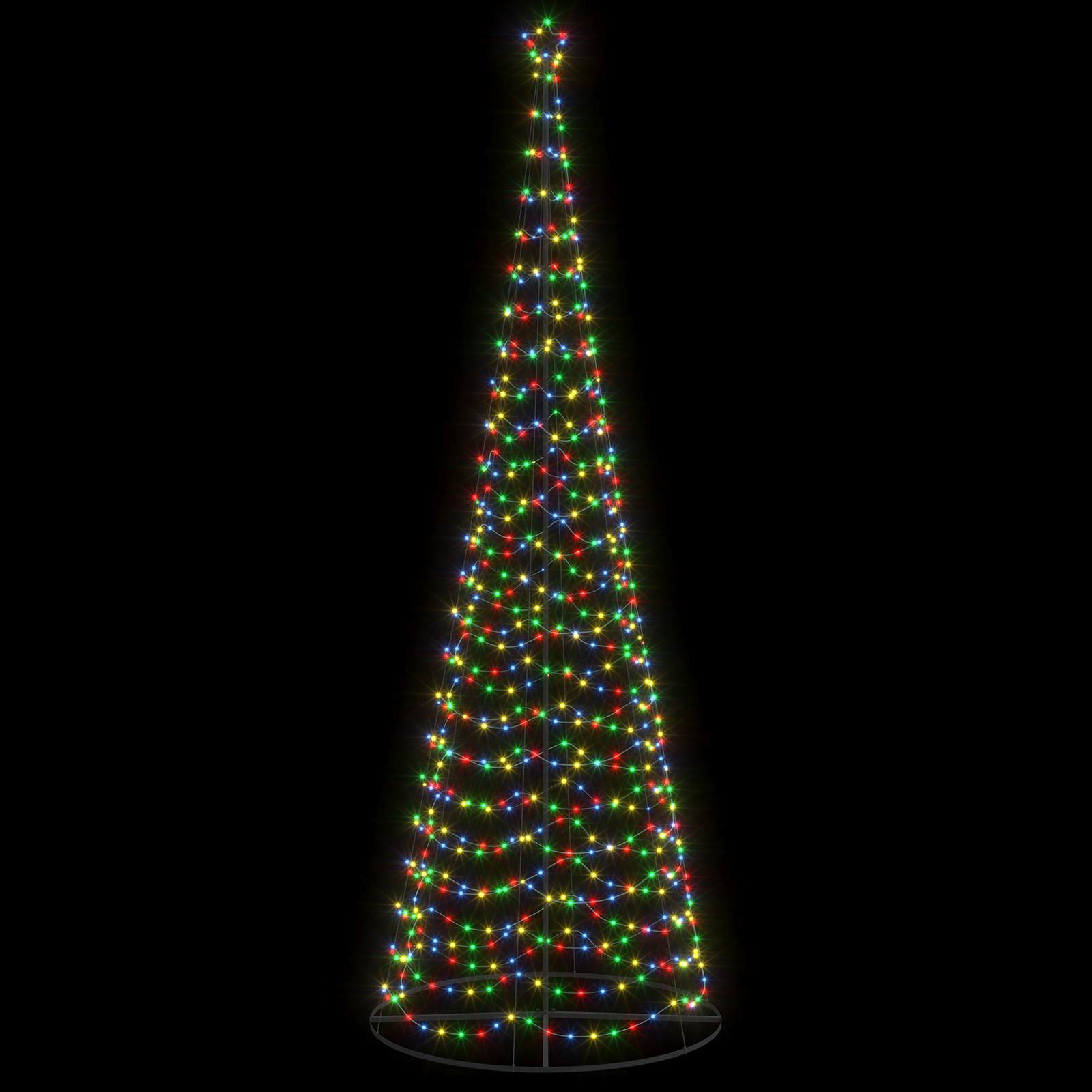 Spiralna LED novoletna jelka s podstavkom EKENAS 400 cm 588 LED