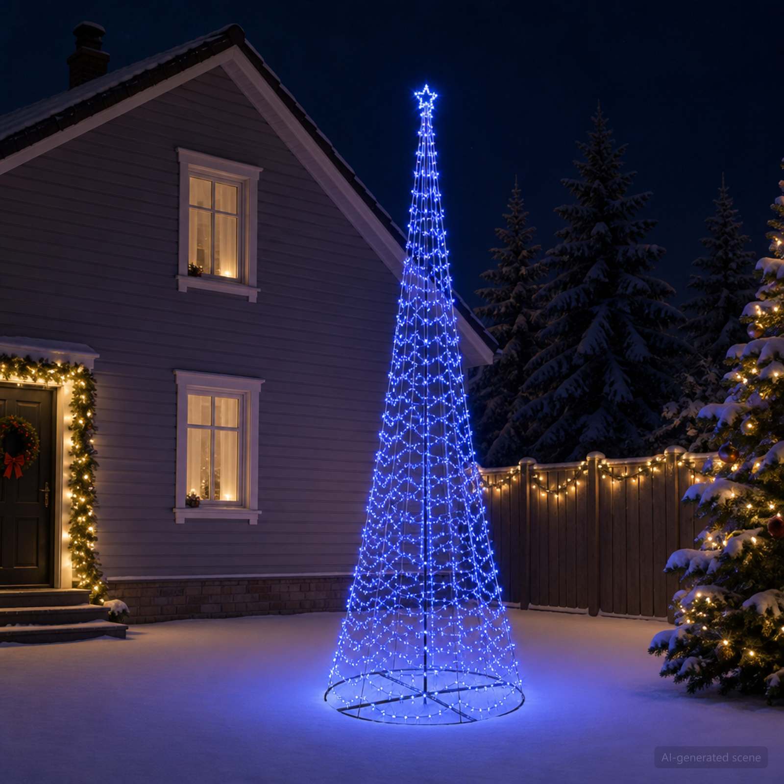 LED Spiral Christmas Tree with Base EKENAS 868 LEDs — photo 1 of 5