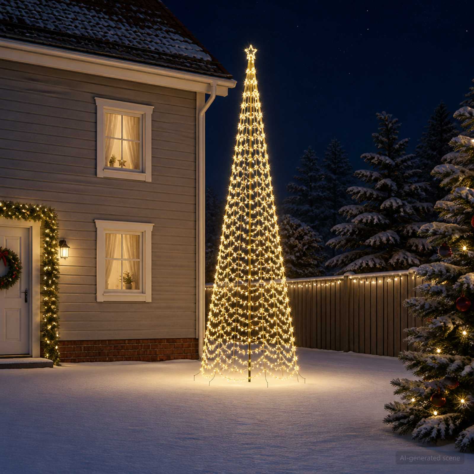 LED Spiral Christmas Tree EKENAS 868 LEDs — photo 1 of 5