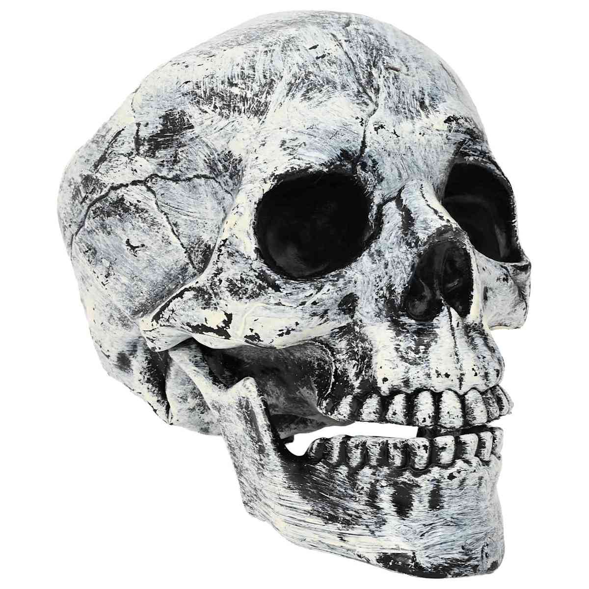 Halloween-kranium SPOOKA 2 stk. Hvid 12 x 15 x 17.5 cm Plastik - Billede 2