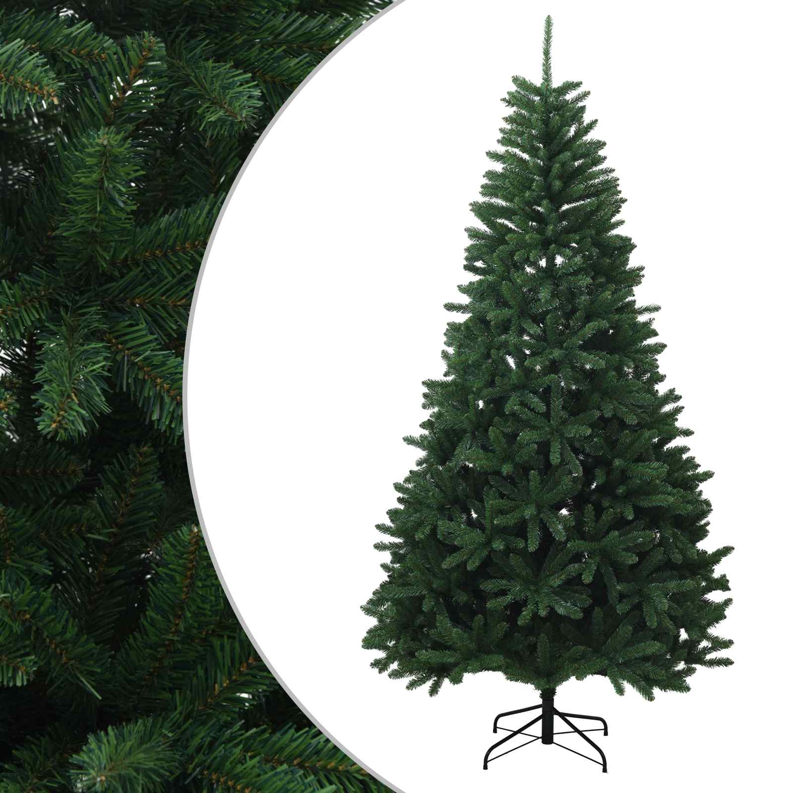 Umetno Zložljivo Božično Drevo 300 cm PVC Srednje zelena