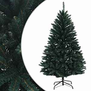 vidaXL Kunstlik kokkupandav j&otilde;ulupuu 180 cm PVC Tumeroheline
