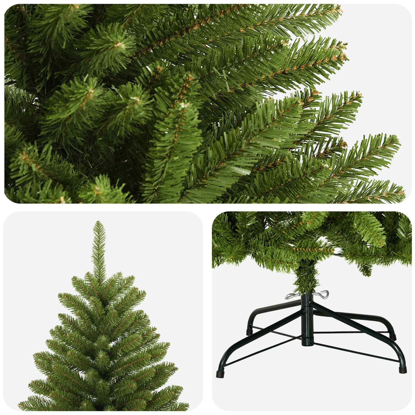 vidaXL Kunstmatige Inklapbare Kerstboom 180 cm PVC Lichtgroen groen, foto 4