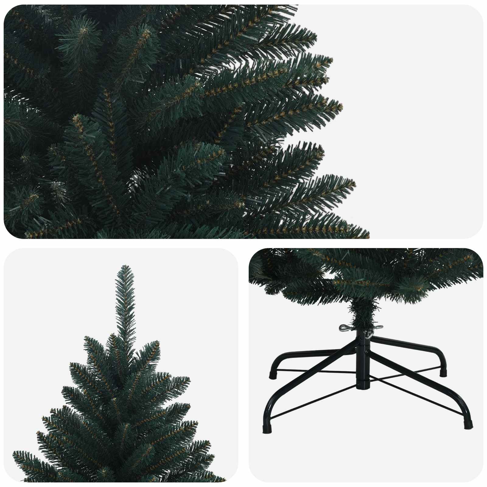vidaXL Kunstmatige Inklapbare Kerstboom 270 cm PVC Donkergroen groen, foto 4