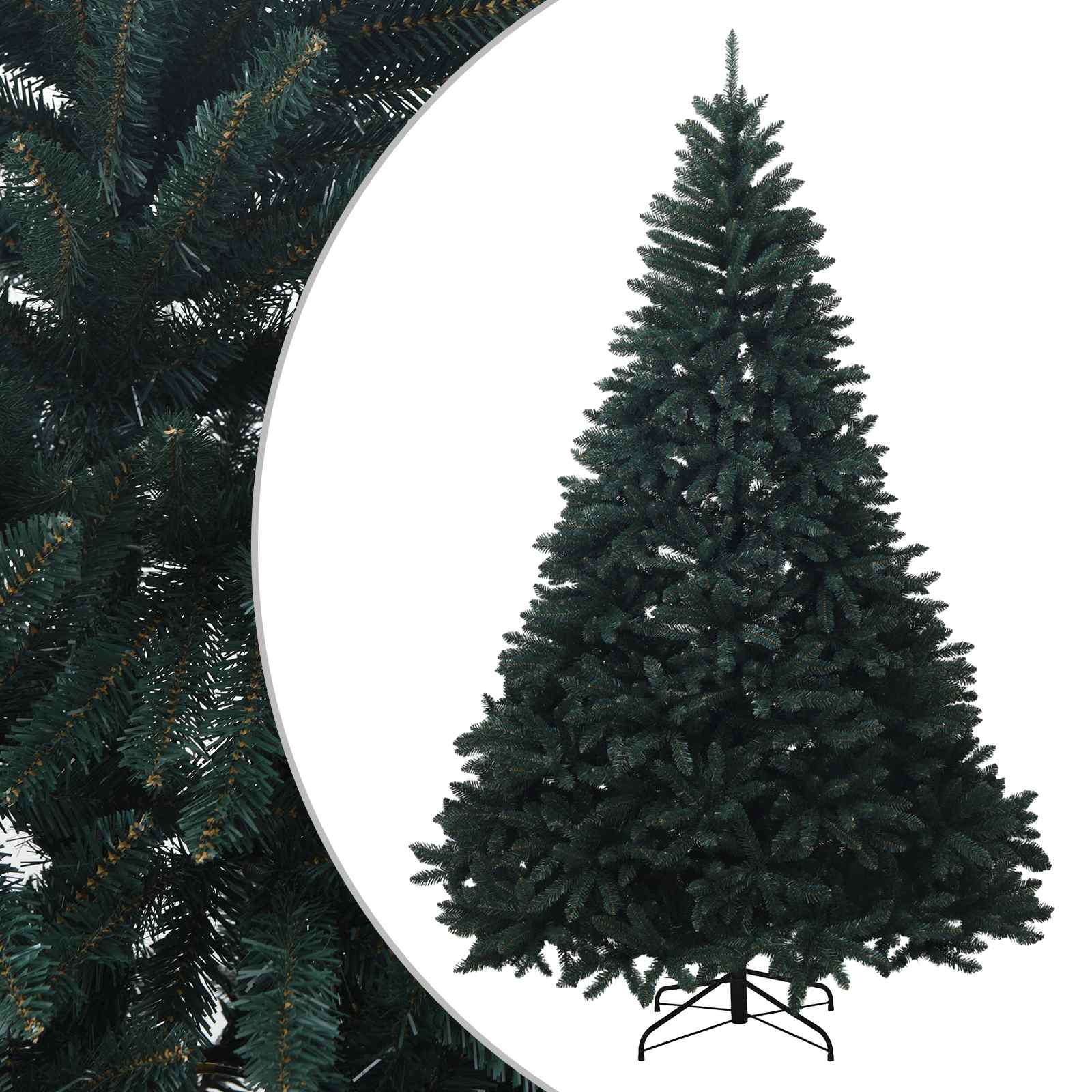 Umetno Zložljivo Božično Drevo 300 cm PVC Temno zelena