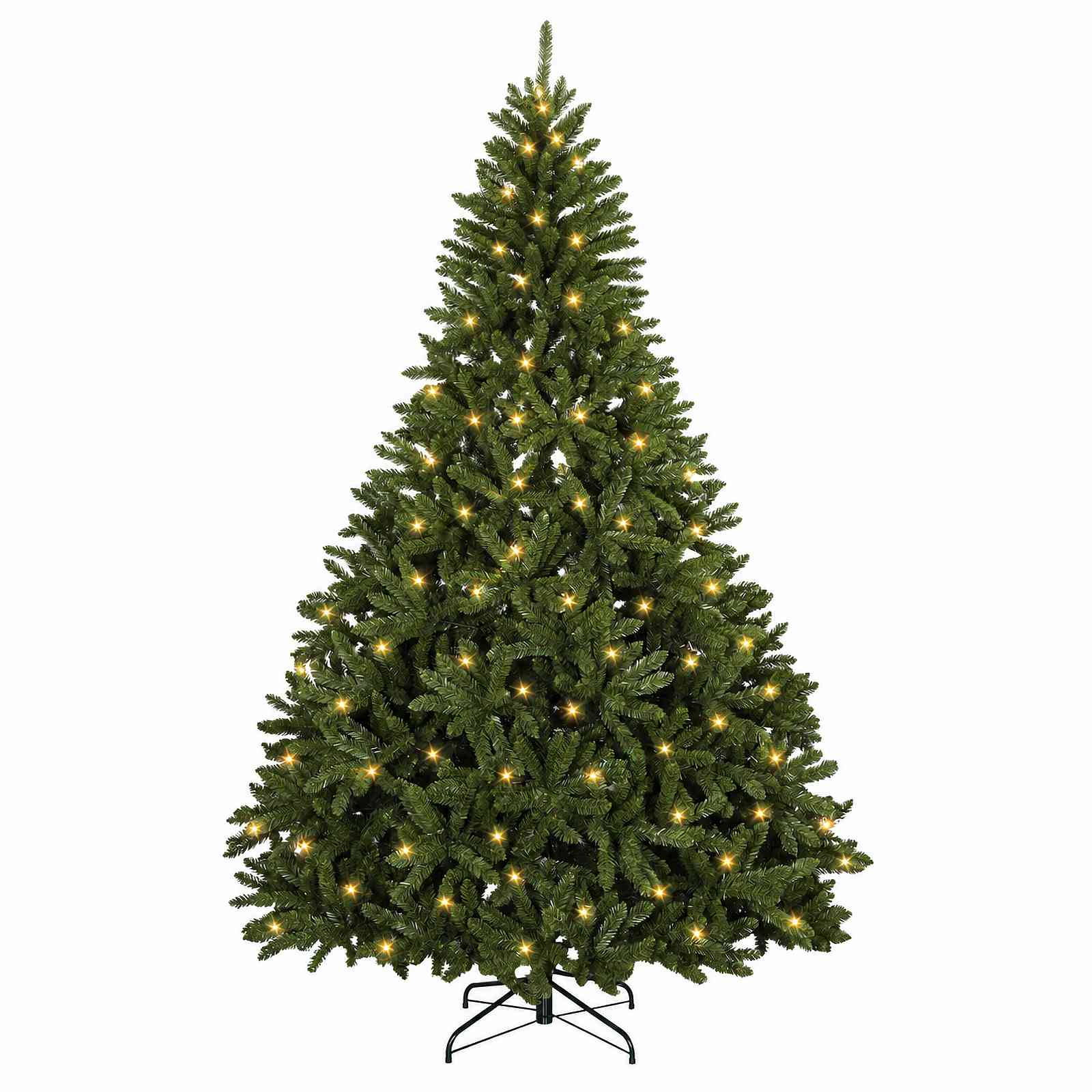 vidaXL Künstlicher klappbarer Weihnachtsbaum 240 cm 600 LEDs – Bild 4