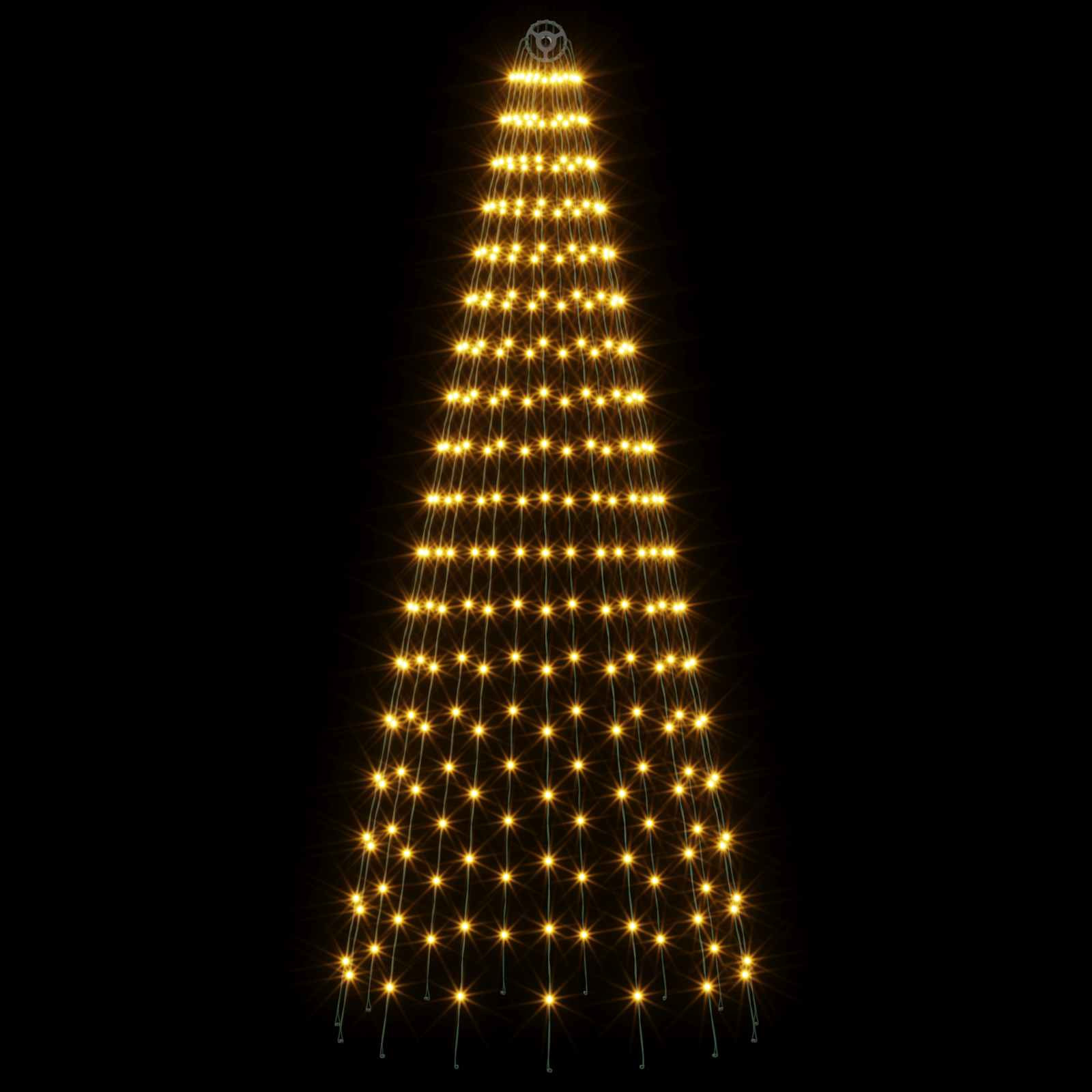 Lučke za božično drevo s klini 270 LED Toplo bela in