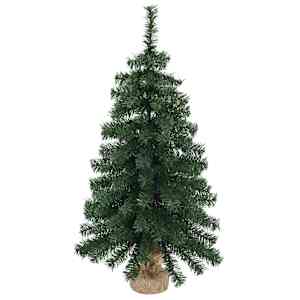Sada mini vánočních stromků 45 cm PVC Zelená - obrázek 3