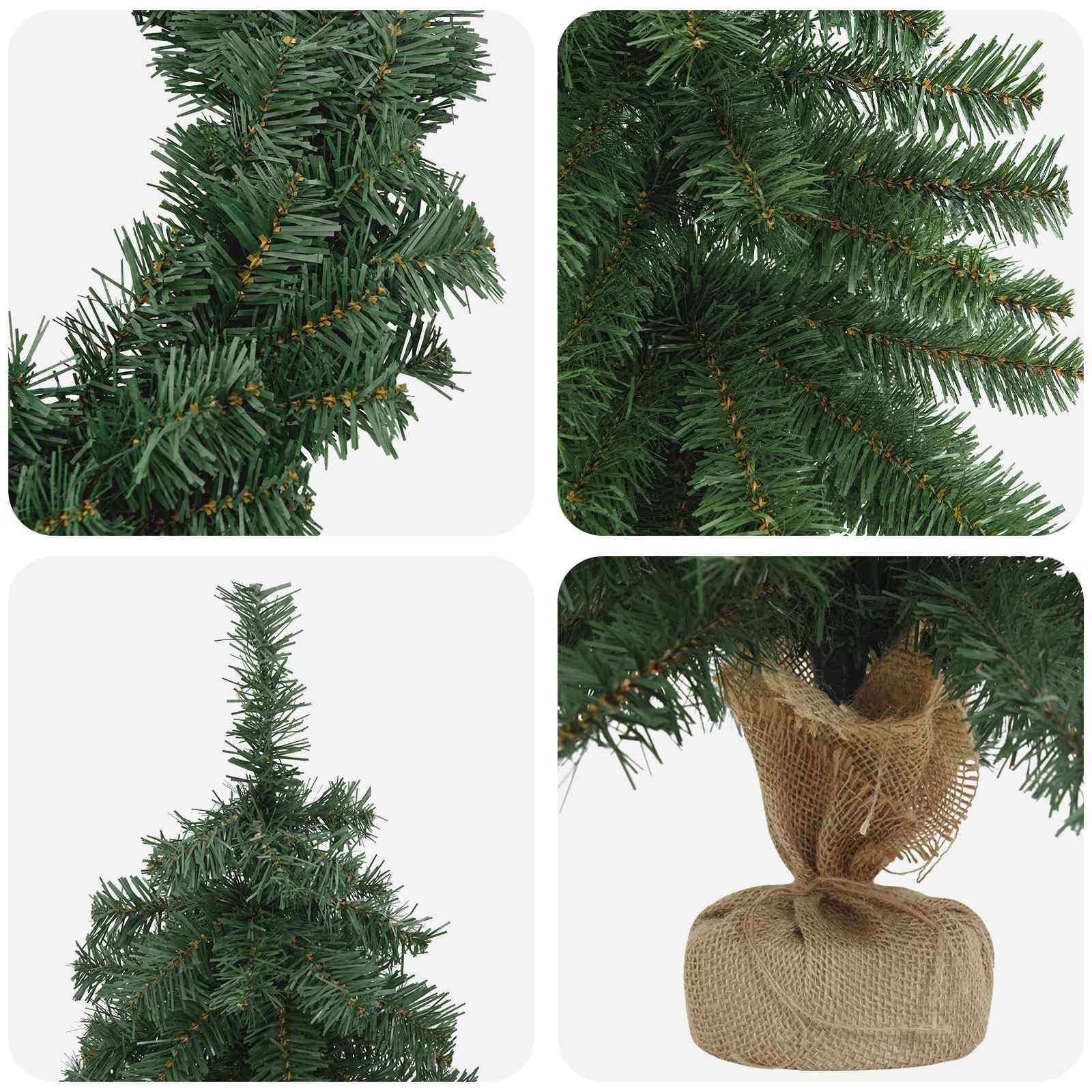Komplet mini božičnih dreves 60 cm PVC Zelena